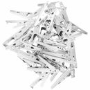 45pcs Mini Electrical Crocodile/Alligator Test Clip Clamp Jaw 10x42mm Silve O8K9