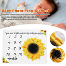Backdrop Baby Monthly Milestone Blanket Calendar Soft Flannel Photo Prop Newborn