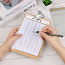 A5 Size Wooden Clipboard Clip Board Writing Sheet Pad School Hanging Note Pads