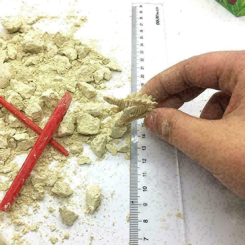 Dinosaur Egg Excavation Kit Archaeology Dig Up History Skeleton Kid Toys W4 B3Z6