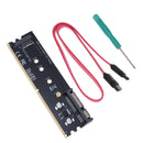 DDR2 240 Pin to KEY B M.2 NGFF SSD SSD Adapter Card Expansion Card with SATA