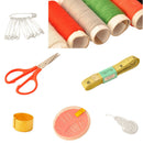 Home Travel Thread Threader Needle Tape Measure Scissor Storage Box Sewing Kit