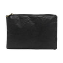 Retro Eco-Friendly Female Solid Color Clutch Women Tide Makeup Bags (Black) A