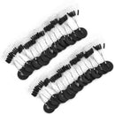 600 Pcs/100 Groups Fishing Bobber Stopper 6 In 1 Black Rubber Cylindrical F V2S6