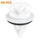 50pcs/Bag Car Door Trim Panel Clips w/ Seal Ring For BMW E34 E36 E38 E39