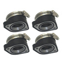 4x Rubber Manifold Mounting Flange Adapter for Mikuni VM24 26 Keihin PE Carb