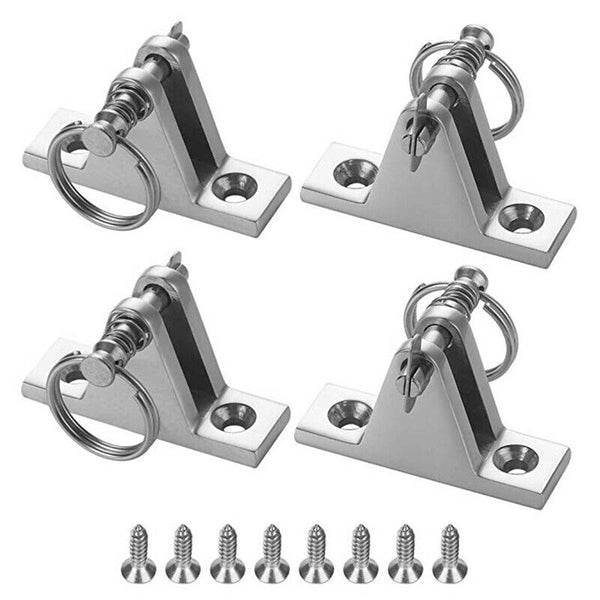 4Pack 316 Stainless Steel Bimini Top Hardware Deck Hinges for Boat Cover Bi Z2H4
