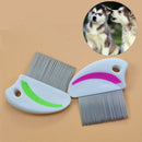 Stainless steel needle comb hair brush shedding flea for cat dog pets trimmer M&