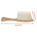 1X Large Wide Tooth Comb Hair Detangling Hairdressing Rake Comb Suitable  Sa Jf