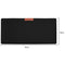 Office Computer Desk Mat Modern Table Wool Felt Laptop Desk Mat(Black)