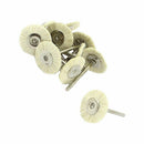 10pcs 35mmx3mm Straight Shank Polishing Buffing Wheel Brush Tool S2Z2