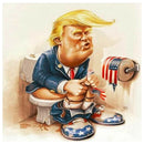 5D DIY Full Drill Diamond Painting Cartoon Trump Cross Stitch Embroidery