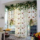 Light Filtering Fabric Fold Roman Shade Butterfly Printed Window Treatment