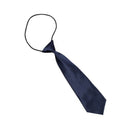 Kids Children Solid Blue Neck Tie Polyester Necktie F4A8