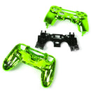 Chrome Green Full Housing Shell Case Button Kit Part for Sony PS4 Controller