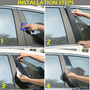 10PCS BLACK PILLAR POSTS SET DOOR TRIM PIANO COVER KIT FOR MAZDA CX-5 2013-2016