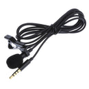 1/8" 3.5mm Lapel Lavalier Tie Clip Microphone For Recording Interview 1.5m