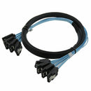 High Speed 6Gbps 4pcs/set Sata Cable Sas Cable for Server 1M