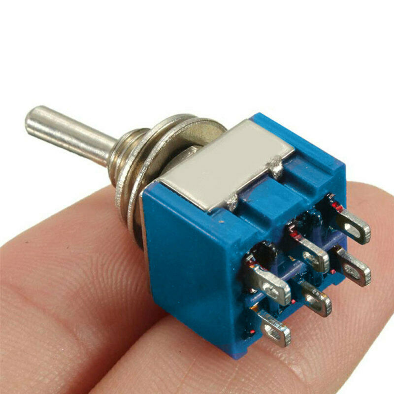 10pcs On-Off-On 3-Way Mini Toggle Switch 6-Pin 6A 125VAC New High Quality OJI