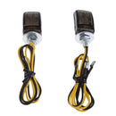 2 Pcs Left and Right Mini Tiny LED Turn Signals Universal for Motorcycles