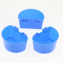 20 Pcs Pigeons Sand Cups Bird Food Water Container Plastic Bowl For Cage