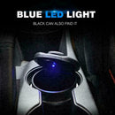 1pc Car Ashtray Ash Blue LED Light Smokeless Stand Cylinder Holder O5A5 T6U2