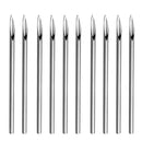 10x Stainless Body Piercing Needles 16G for Lip Nipple Nose Body Art Tool