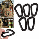 5pcs Outdoor Carabiner D-Ring Key Chain Clip Hook Camping Plastic Buckle Gï¼W