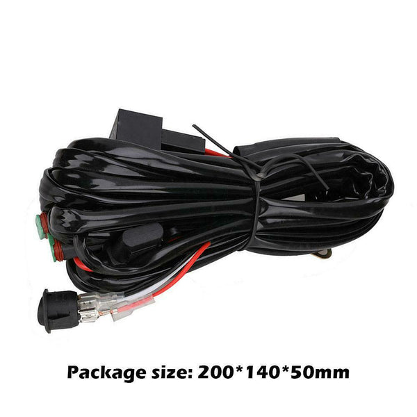 12V 40A Car Relay Wiring Harness Waterproof Switch Kit for LED Work Fog Spot