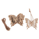 10Pcs Wooden BUTTERFLY Cardmaking Scrapbooking Craft Embellishment Wedding