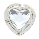 Heart-Shape Foldable Purse Handbag Hanger Hook Holder Q3K4