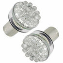 2X CAR LIGHT BULB 24 LED AMBER PR 1156 BAU15S
