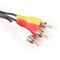 1.5M 3.5mm Jack Plug to 3 RCA Male Connectors Adapter Audio Video AV Cord Cabl Z