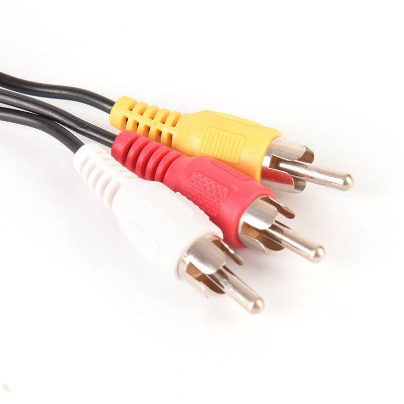 1.5M 3.5mm Jack Plug to 3 RCA Male Connectors Adapter Audio Video AV Cord Cabl Z
