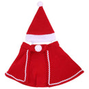 Teddy Dog Cloak Hat Dress Costume Set Christmas Funny Party Mantle Dress Up SN9F