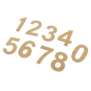 9Pcs/set Clear Acrylic Number 0-8 Pattern Stencil Template DIY Leather Craft For