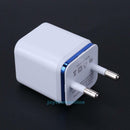 Universal EU Plug 2.1A 2 Port USB Double Charging Adapter USB Charger