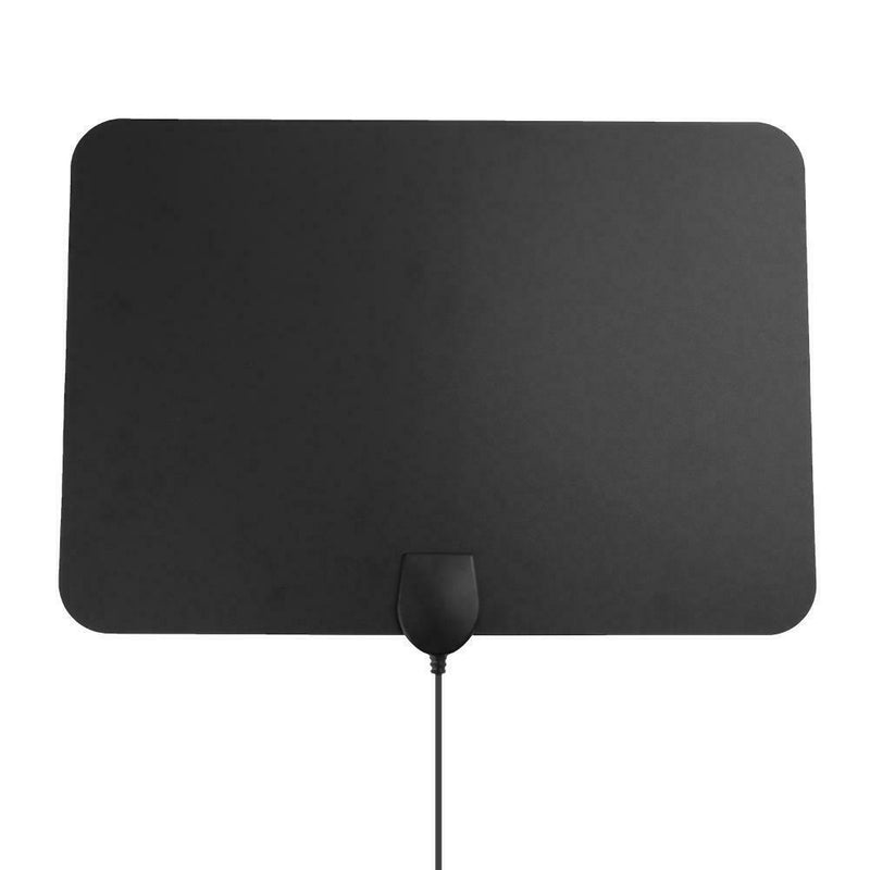 80 Miles Range Large Flat Indoor HD Digital TV Antenna Amplifier Booster