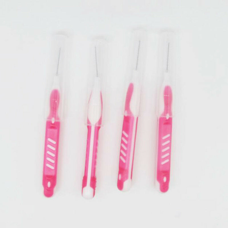 7Pcs Soft clean between interdental floss brushes dental oral care tool HT J Kw