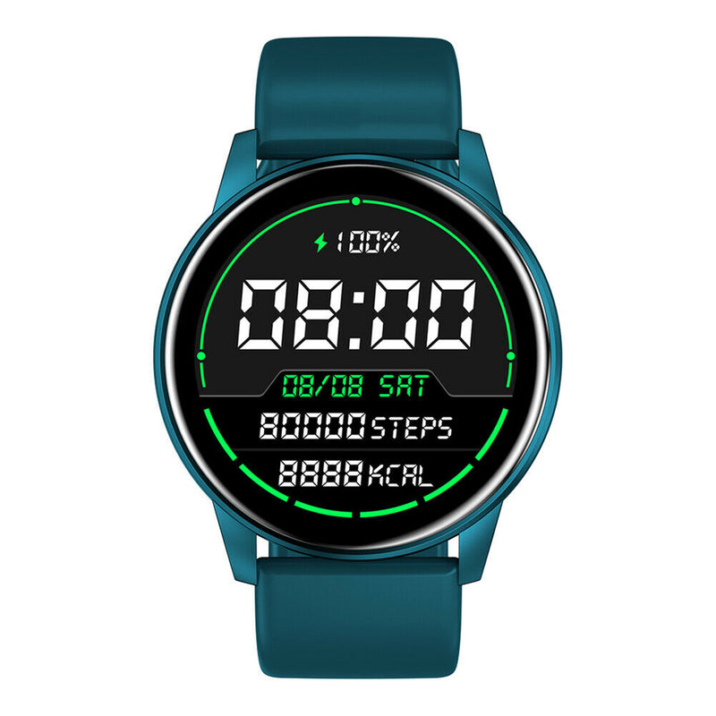1.3 inch Touch Smart Watch Heart Rate Monitor Step Fitness Tracker (Green)