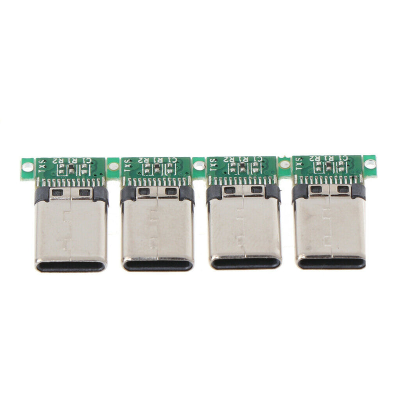 10PC USB-3.1 Welding Male Jack Plug PCB Connector Board Plugs Data Line Terminal