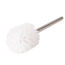 Replacement White satin chrome Bathroom Toilet Brush Head Holders 3C