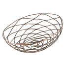 Metal Iron Wire Storage Fruit Vegetable Basket Serving Storage Bowl,Bronze