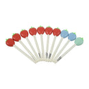 10pcs Cute Strawberry Black 0.5 mm Gel Pen, Cute Creative Stationery B9B2