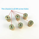10Pcs/Set 7mm Bore Flexible Coupling Connector Hex Coupler for Car Wheels T