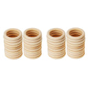 40x Handmade Natural Maple Wooden Teething Rings Wood Baby Teether Rings
