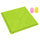Silicone Mat Doodle Pad with Basic Geometric Template