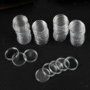 100x Clear Plastic Commemorative Coin Capsules Coin Holders Collect Supplies