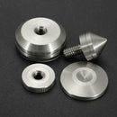 4x Stainless Steel Speaker Spike & Pad Base Amplifier Isolation Cone Stand Feet
