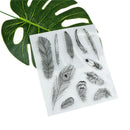 Creative Feather Shape Rubber Clear Stamp Scrapbooking Photo Album Decor â„–[